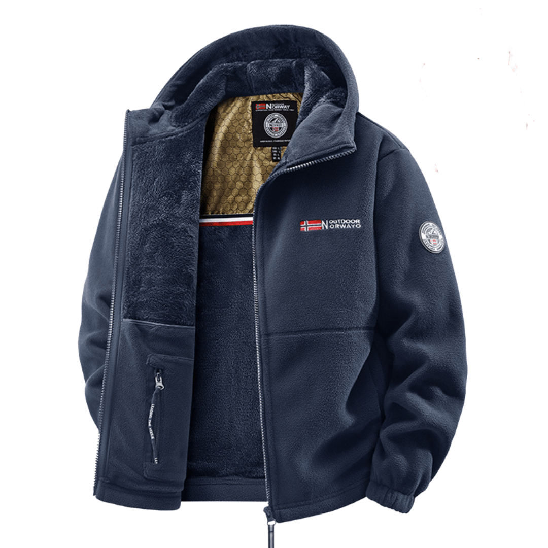 Veste polaire thermique à capuche