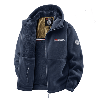 Veste polaire thermique à capuche