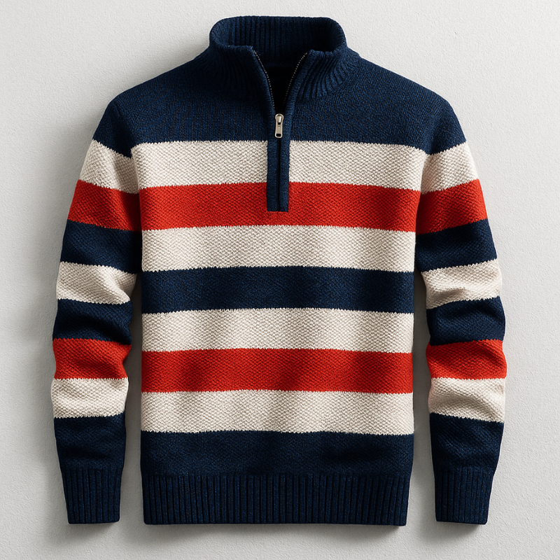 Pull Milford à col zippé