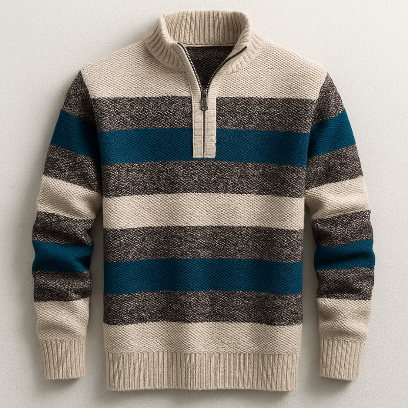 Pull Milford à col zippé