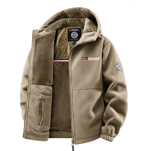 Veste polaire thermique à capuche