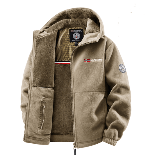 Veste polaire thermique à capuche
