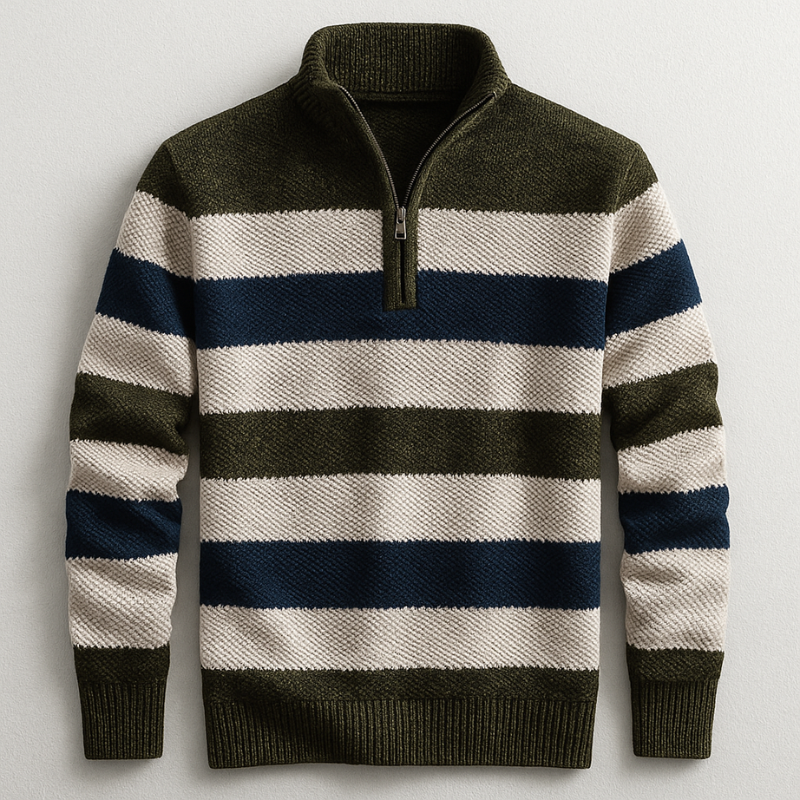 Pull Milford à col zippé