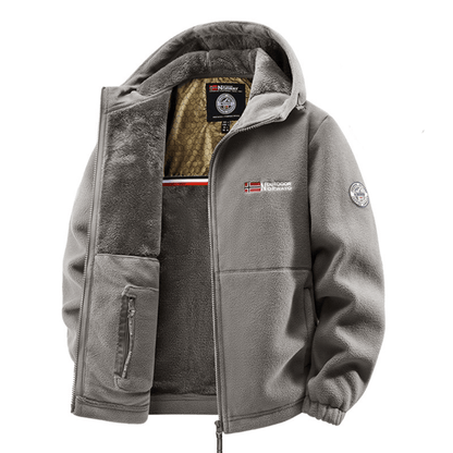 Veste polaire thermique à capuche