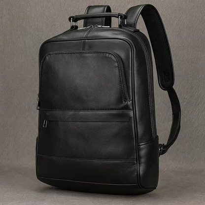 EMBOSSED LEATHER BACKPACK