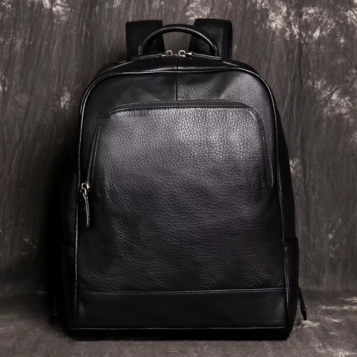 STREAMLINED LEATHER BACKPACK